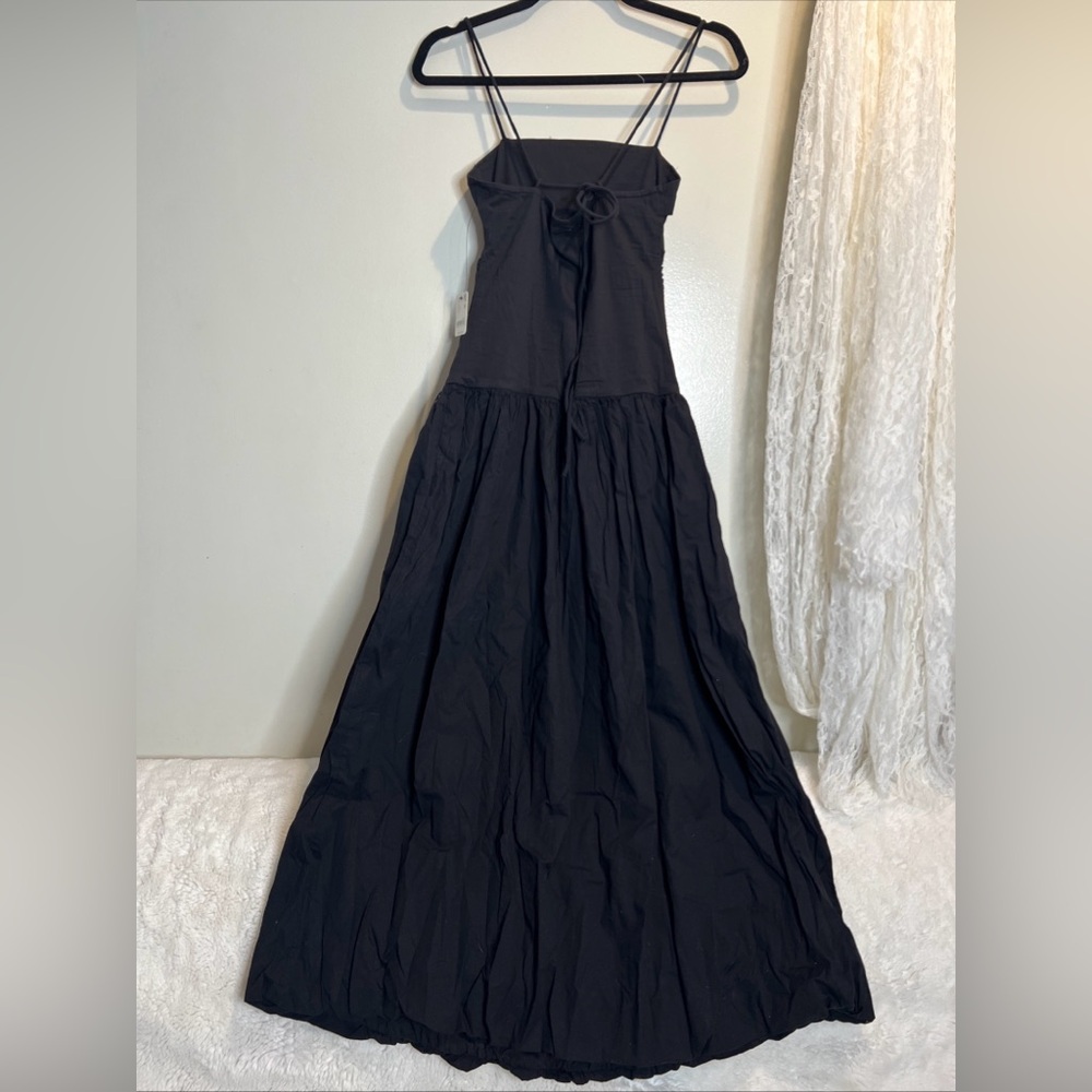 Free People Starheart Crochet Inset Waist Bubble Hem Midi Dress - Picture 6 of 7